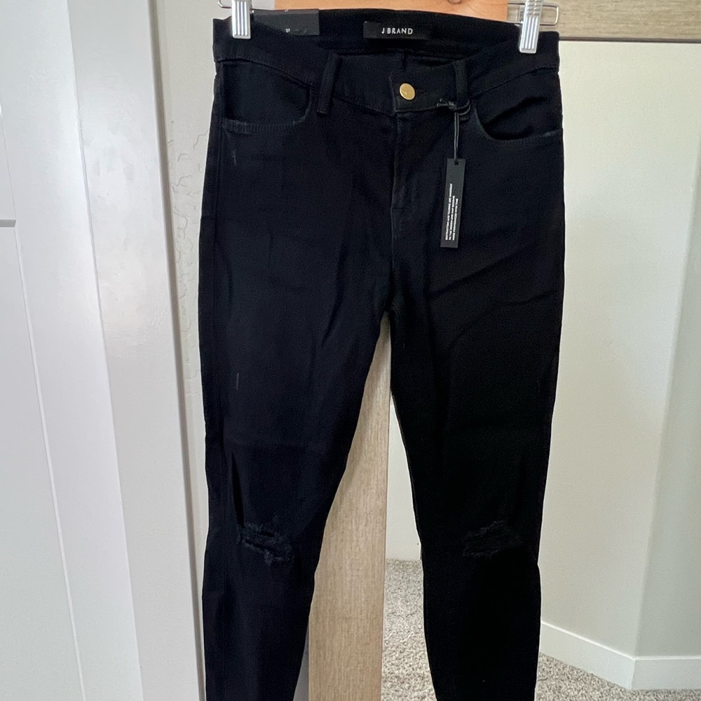 J BRAND Super Skinny Mid-Rise Jeans